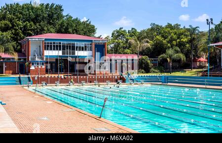 Hillcrest Pool in Hatfield. Pretoria, Südafrika. Stockfoto