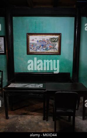 Das Innere von Quan Thang Haus in der Altstadt von Hoi An, Vietnam Stockfoto