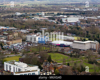 Luftaufnahme von Ashford, Kent, Großbritannien Stockfoto