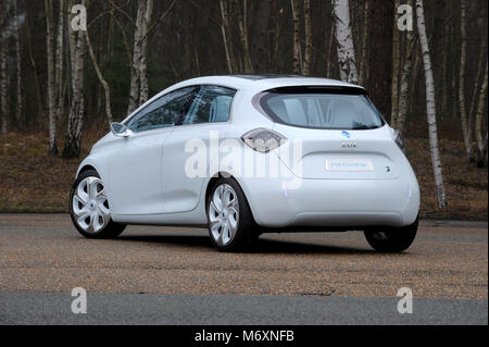 2011 elektrische Concept Car Renault Zoe, die in die Produktion mit wenigen Änderungen ging Stockfoto