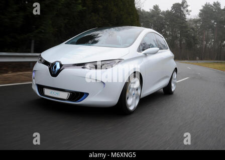 2011 elektrische Concept Car Renault Zoe, die in die Produktion mit wenigen Änderungen ging Stockfoto