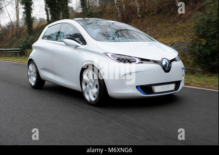 2011 elektrische Concept Car Renault Zoe, die in die Produktion mit wenigen Änderungen ging Stockfoto