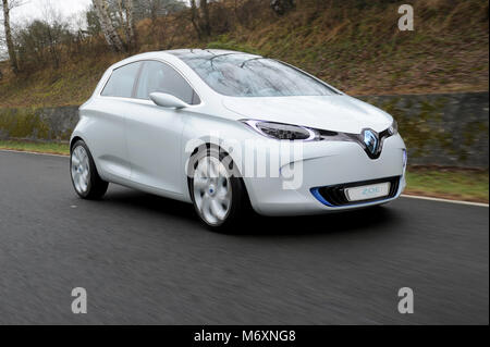 2011 elektrische Concept Car Renault Zoe, die in die Produktion mit wenigen Änderungen ging Stockfoto