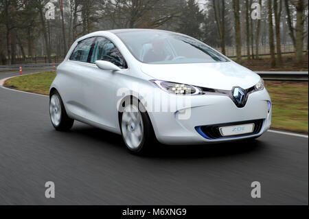 2011 elektrische Concept Car Renault Zoe, die in die Produktion mit wenigen Änderungen ging Stockfoto