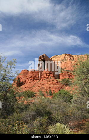 Kapelle des Heiligen Kreuzes in Sedona, Arizona Stockfoto