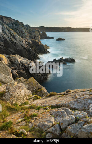 Pointe de Brezellec, Cap Sizun, Finisterre, Bretagne, Frankreich Stockfoto