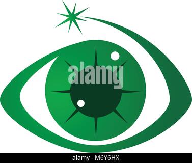 Eye Care Logo Design Template Vector Stock Vektor