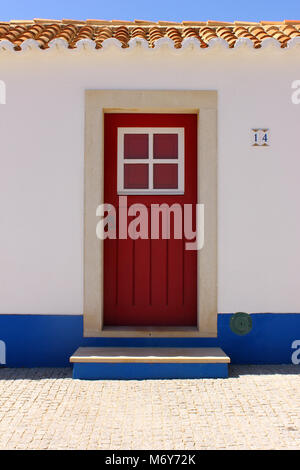 Tür, Porto Covo, Portugal Stockfoto