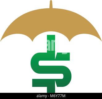 Investitionen sichern Logo Design Template Vector Stock Vektor