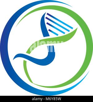 DNA-Lab Logo Design Template Vector Stock Vektor