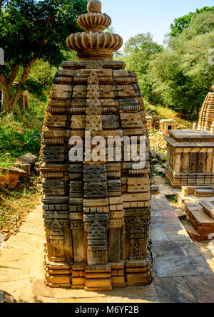 Bateshwar Hindu Tempel Ruinen Madhya Pradesh, Indien Stockfoto