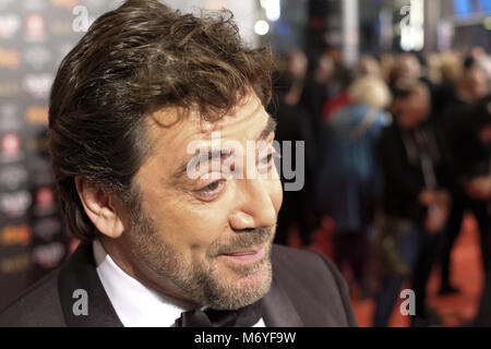 32 Goya Filmpreis, der auf dem Madrider Marriott Auditorium in Madrid statt, Spanien. Mit: Javier Bardem Wo: Madrid, Gemeinschaft von Madrid, Spanien Wann: 03 Feb 2018 Credit: Oscar Gonzalez/WENN.com Stockfoto