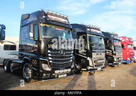 Benutzerdefinierte bemalte Lastwagen Stockfoto