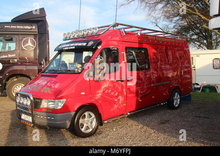 Benutzerdefinierte bemalte Lastwagen Stockfoto