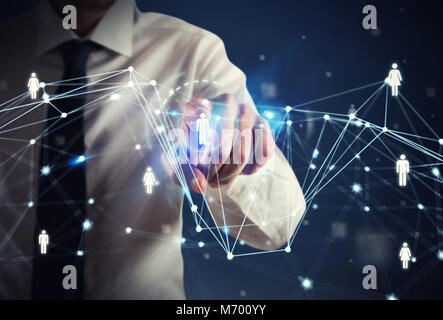 Human Resource Manager wählt das Team für ein neues Projekt. Stockfoto