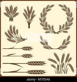 Müsli Sammlung Elemente für Design Stock Vektor