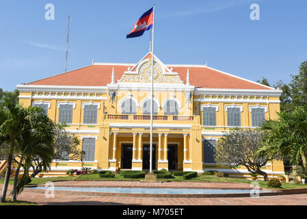 Französisch kolonialen Governor's Mansion in Battambang zu Kambodscha Stockfoto