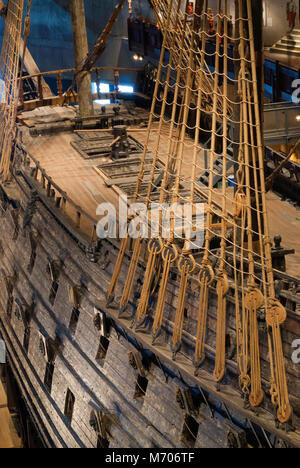 In Vasa Kriegsschiff Vasa Museum (Vasamuseet), Djurgården, Stockholm, Schweden Stockfoto