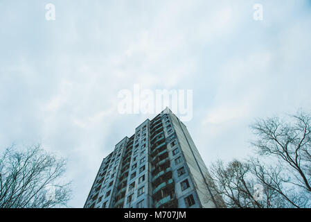 Ukraine, Tschernobyl: zurueckgelassenen Fahrzeuge, Häuser und Orte aus der Sperrzone von Tschernobyl evakuiert. Foto: Alessandro Bosio Stockfoto