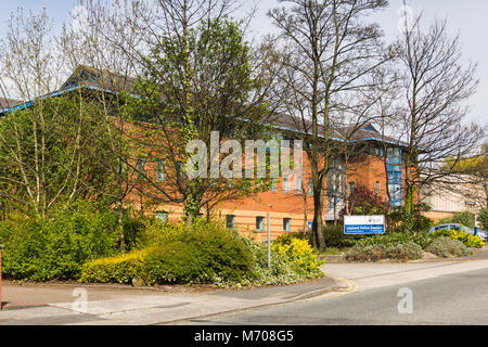 Polizeistation, Lancastergate, Leyland, Lancashire. Ausgangspunkt für die South Ribble Bereich der Lancashire constabulary. Stockfoto