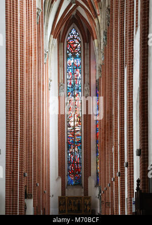 Das Innere des gotischen St. Elisabeth Kirche in Wroclaw, Polen Stockfoto