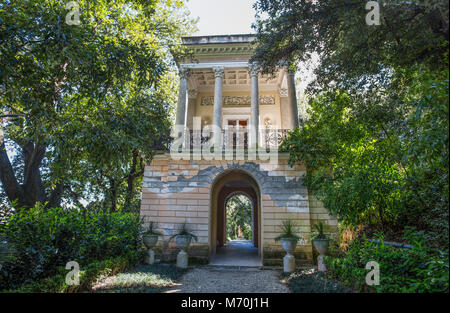 Genua (Genova), 28. April 2017 - Villa Durazzo - Pallavicini, das Coffee House, in Genua Pegli, Italien Stockfoto