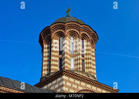 Alte Hof Kirche (Biserica Buna Vestire Curtea Veche) Bukarest, Rumänien Stockfoto