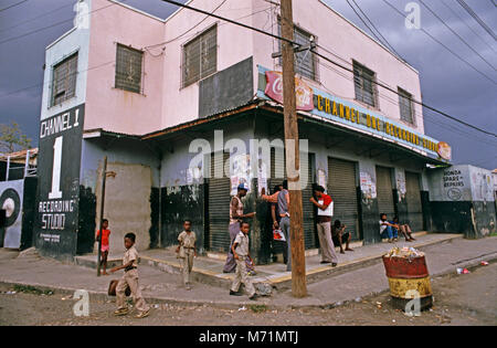 Kanal 1, Reggae Recording Studios, Kingston, Jamaika Stockfoto