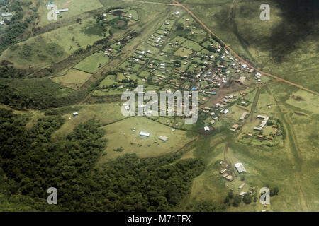 Nainokanoka Masai Dorf, Ngorongoro Conservation Area, Tansania Stockfoto