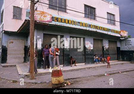 Kanal 1, Reggae Recording Studios, Kingston, Jamaika Stockfoto