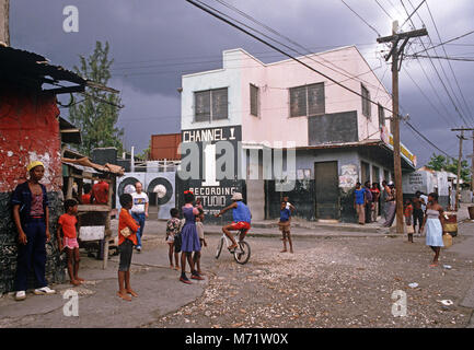 Kanal 1, Reggae Recording Studios, Kingston, Jamaika Stockfoto