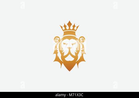 König der Löwen Grafik Vektor icon Stock Vektor