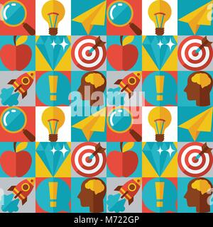 Idee, Konzept, Illustration im flachen Design Stil Stock Vektor