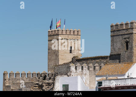 Alcazar De La Puerta de Sevilla, Festung von Sevilla Gateway, Carmona, Sevilla, Andalusien, Spanien, Stockfoto