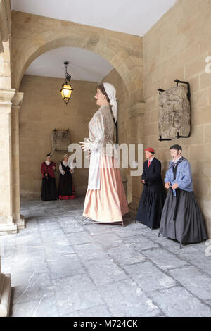 Gigantes und cabezudos von Bilbao, Vizcaya, País Vasco; Spanien; Stockfoto