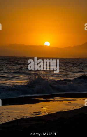 Malibu Sonnenuntergang Stockfoto