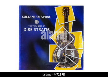 Original-CD Das Beste von Dire Straits Stockfoto