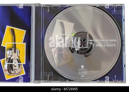 Original-CD Das Beste von Dire Straits Stockfoto