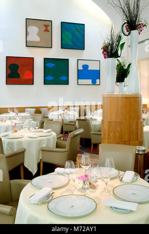 Das Restaurant Patrick Guilbaud - Irland nur zwei Sterne Michelin Restaurant, Dublin, Irland Stockfoto