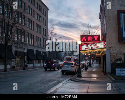 Historische Kunst Theater. Champaign, Illinois. Stockfoto