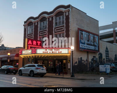 Historische Kunst Theater. Champaign, Illinois. Stockfoto