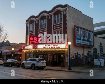 Historische Kunst Theater. Champaign, Illinois. Stockfoto