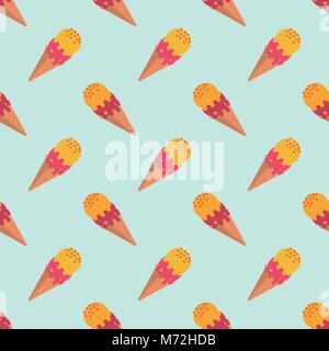 Nahtlose Hintergrundbild bunt Aquarell Textur popsicle Muster Stock Vektor
