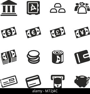 Geld-Symbole Stock Vektor