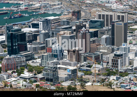 Die Innenstadt Kapstadts in Südafrika. Stockfoto