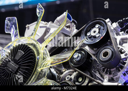 Detail der Dieselmotor; powertain Stockfoto