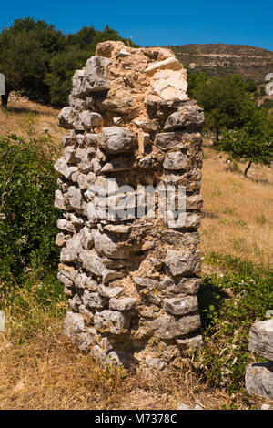Alte Perithia antiken Ausgrabungsstätten in Korfu Stockfoto
