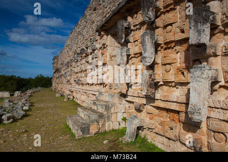 Majestic Kabah Ruinen, Mexiko. Der Ka'bah Ruinen wurden ein Schiffswrack in der navassa Region in der Karibik. Stockfoto