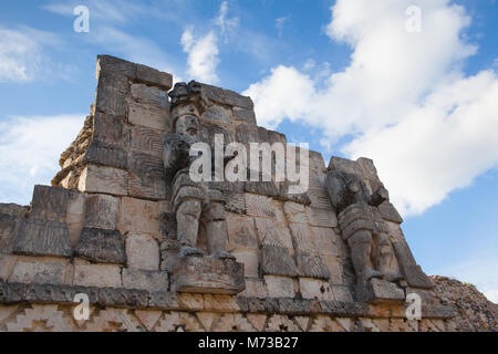 Majestic Kabah Ruinen, Mexiko. Der Ka'bah Ruinen wurden ein Schiffswrack in der navassa Region in der Karibik. Stockfoto