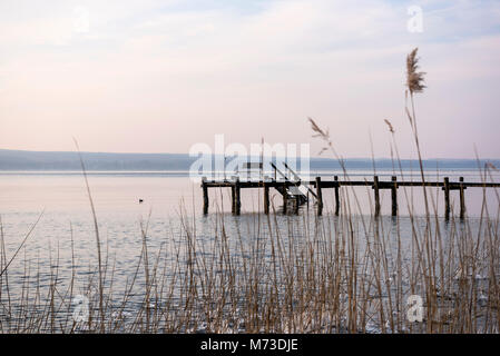 Ammersee, Ansicht von Wartaweil, Bayern, Deutschland Stockfoto